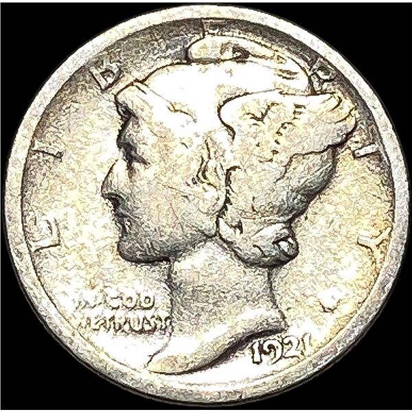 1921 Silver Mercury Dime NICELY CIRCULATED