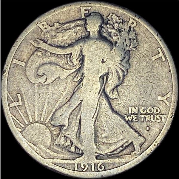 1916-S Walking Liberty Half Dollar NICELY  CIRCULATED