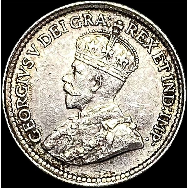 1919 Canada Silver 5 Cents CLOSELY  UNCIRCULATED