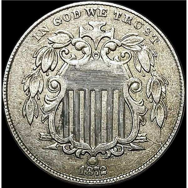 1872 Shield Nickel CLOSELY UNCIRCULATED