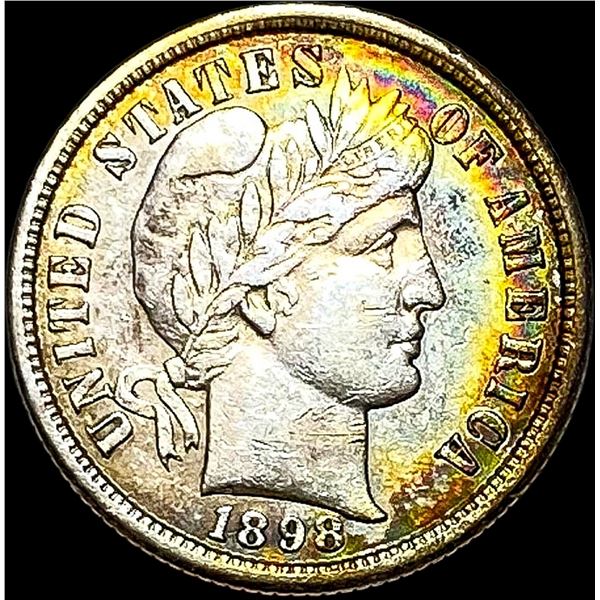 1898-S Silver Barber Dime CLOSELY UNCIRCULATED