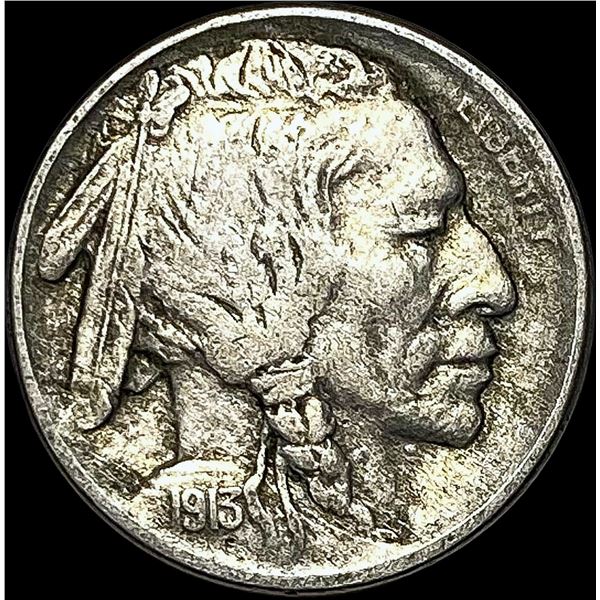 1913-S Buffalo Nickel Type 2 NEARLY UNCIRCULATED