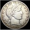 1911 Barber Silver Half Dollar LIGHTLY CIRCULATED