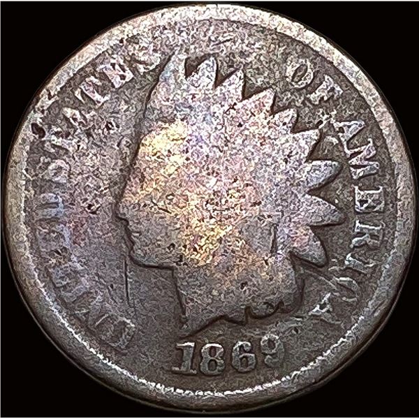 1869 Indian Head Cent NICELY CIRCULATED