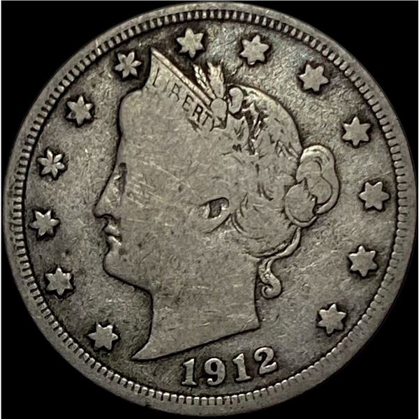 1912-S Liberty Head Nickel LIGHTLY CIRCULATED