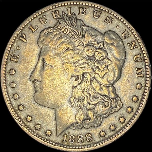 1888-O Hot Lips Morgan Dollar NEARLY UNCIRCULATED