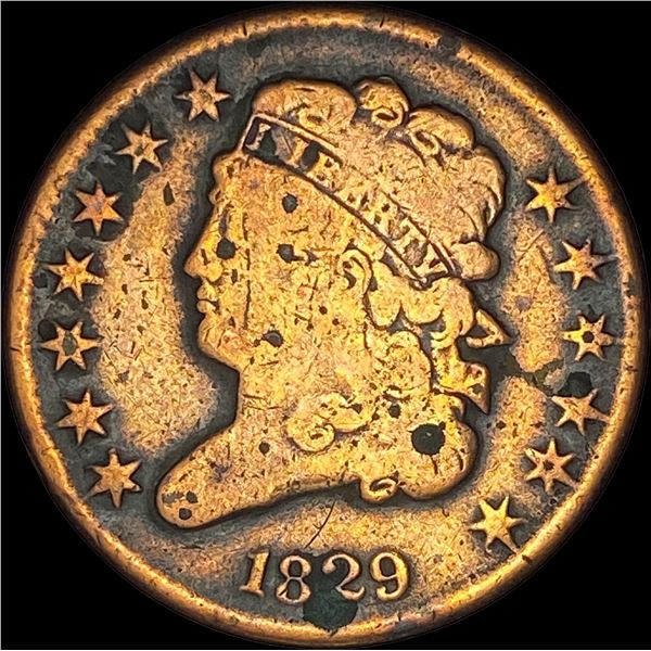1829 Classic Head Half Cent NICELY CIRCULATED
