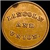 Image 2 : 1864 Civil War Token-Lincoln & Union CLOSELY  UNCIRCULATED