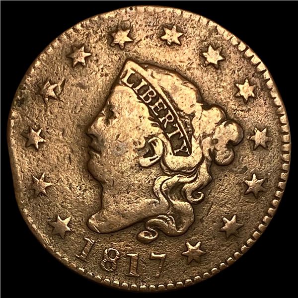 1817 Coronet Head Large Cent NICELY  CIRCULATED