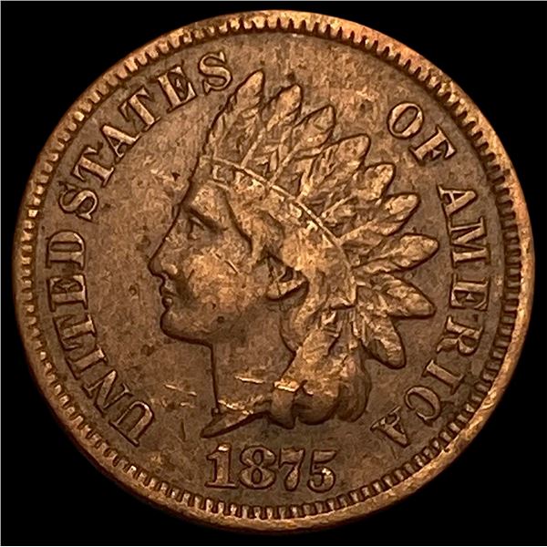 1875 Indian Head Cent LIGHTLY CIRCULATED
