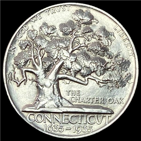1935 Silver Connecticut Half Dollar SUPERB GEM BU