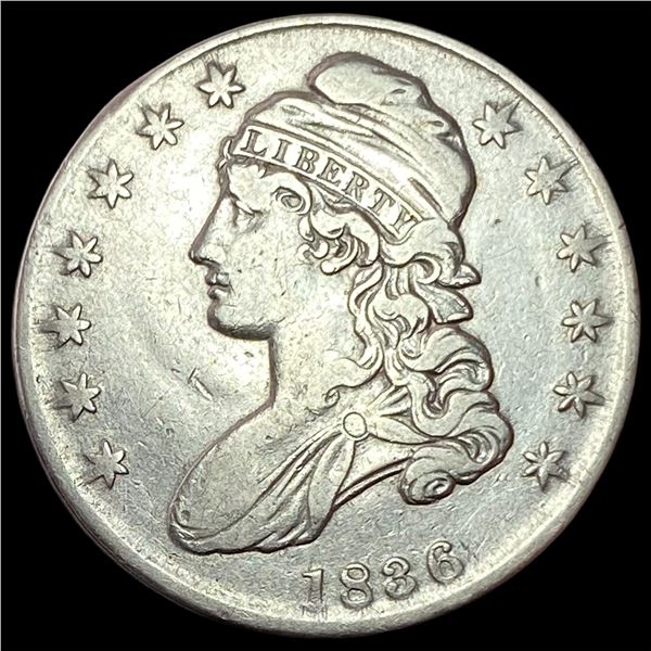 1836 Capped Bust Half Dollar ABOUT UNCIRCULATED