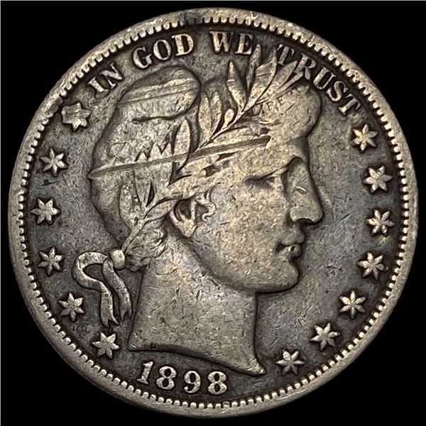1898-O Silver Barber Half Dollar LIGHTLY CIRCULATED
