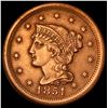 Image 1 : 1851 Braided Hair Large Cent CLOSELY UNCIRCULATED