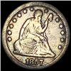 1857-O Silver Seated Liberty Quarter LIGHTLY CIRCULATED
