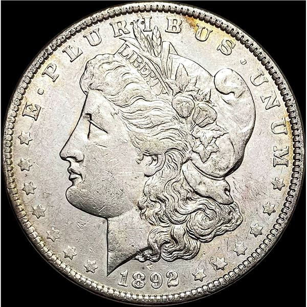 1892 Silver Morgan Dollar ABOUT UNCIRCULATED