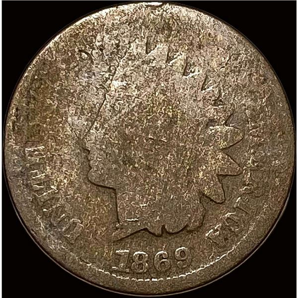 1869 Indian Head Cent LIGHTLY CIRCULATED