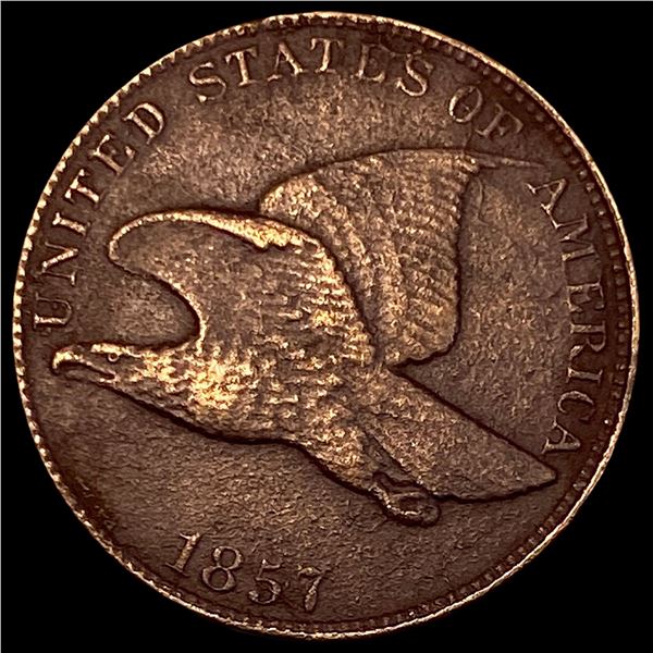 1857 Flying Eagle Cent NEARLY UNCIRCULATED