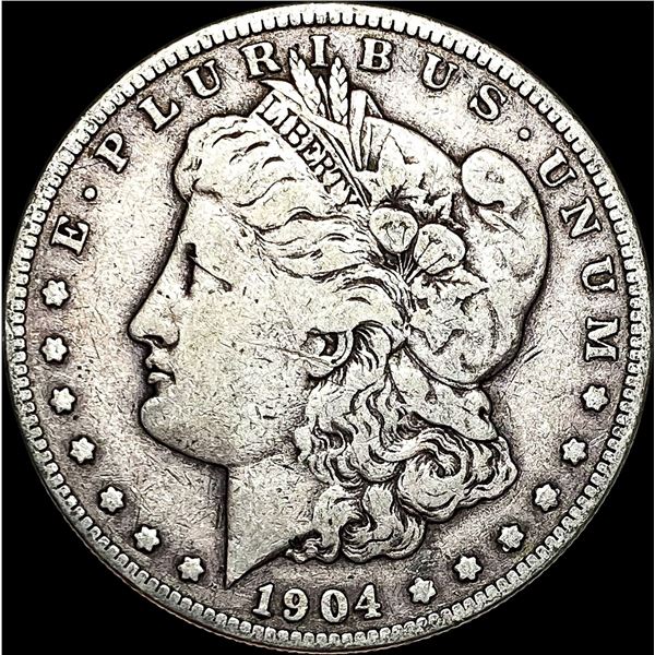 1904-S Silver Morgan Dollar LIGHTLY CIRCULATED