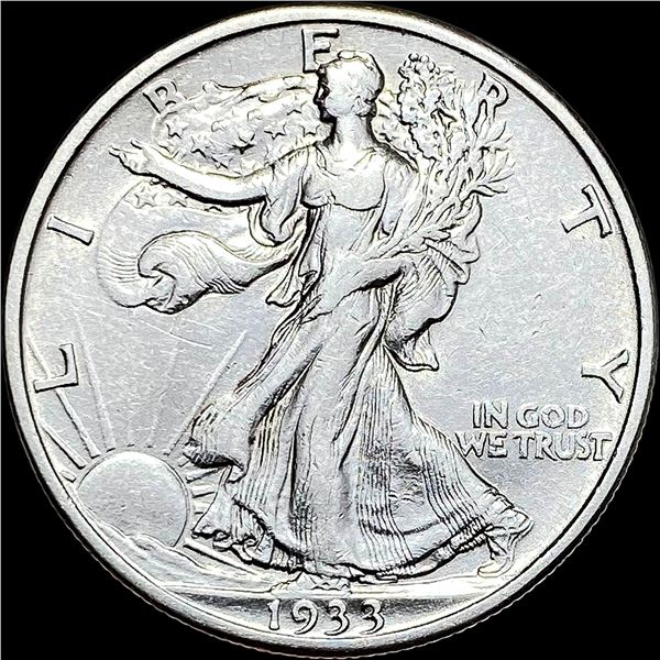 1933-S Silver Walking Liberty Half Dollar CLOSELY UNCIRCULATED