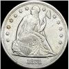 Image 1 : 1871 Silver Seated Liberty Dollar CLOSELY UNCIRCULATED