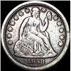 1858-O Silver Seated Liberty Dime NEARLY UNCIRCULATED