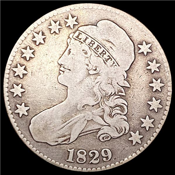 1829 Capped Bust Half Dollar NICELY CIRCULATED