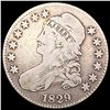 Image 1 : 1829 Capped Bust Half Dollar NICELY CIRCULATED