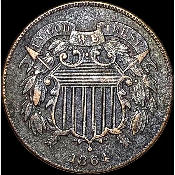 1864 Two-Cent Piece LIGHTLY CIRCULATED