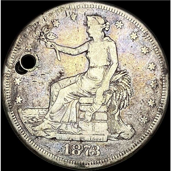 1873-CC Silver Trade Dollar NICELY CIRCULATED