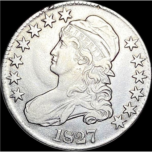 1827 Capped Bust Half Dollar LIGHTLY CIRCULATED
