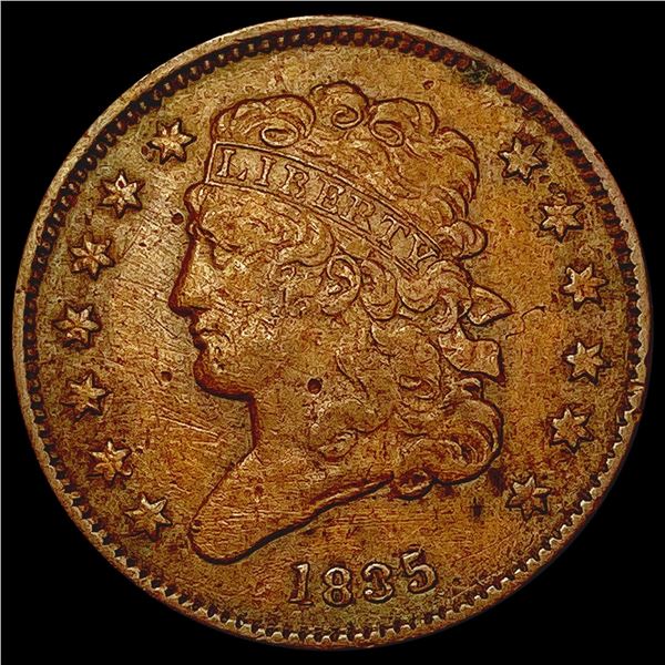 1835 Classic Head Half Cent CLOSELY UNCIRCULATED