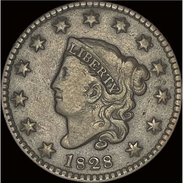 1828 Coronet Head Large Cent LIGHTLY CIRCULATED