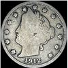 1912-S Liberty Head Nickel NICELY CIRCULATED