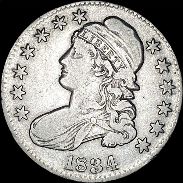 1834 Capped Bust Half Dollar LIGHTLY CIRCULATED