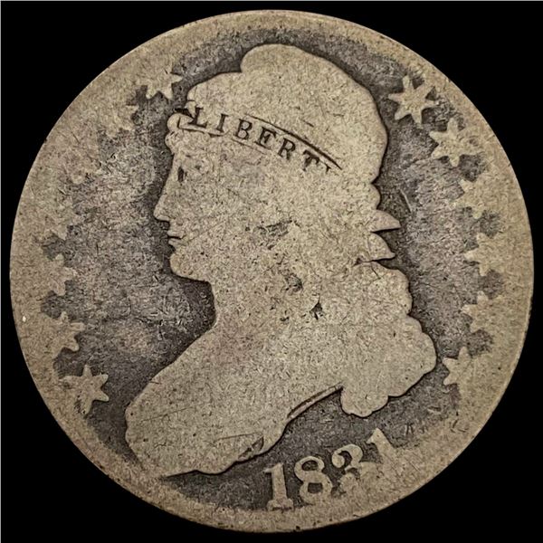1821 Capped Bust Half Dollar NICELY CIRCULATED