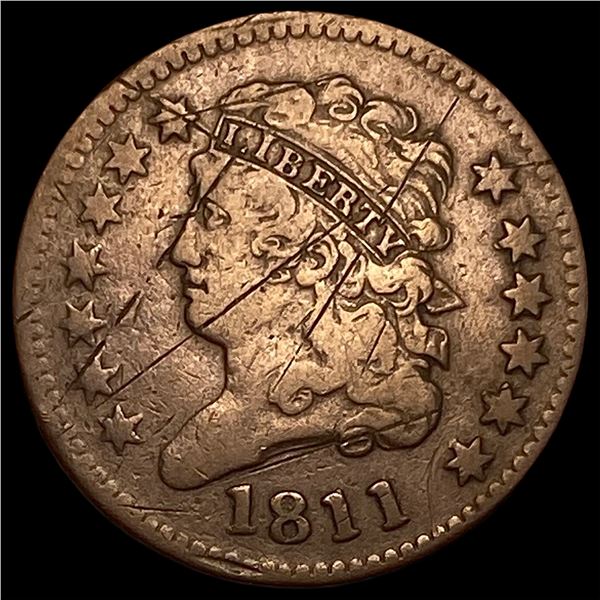 1811 Classic Head Half Cent HIGH GRADE