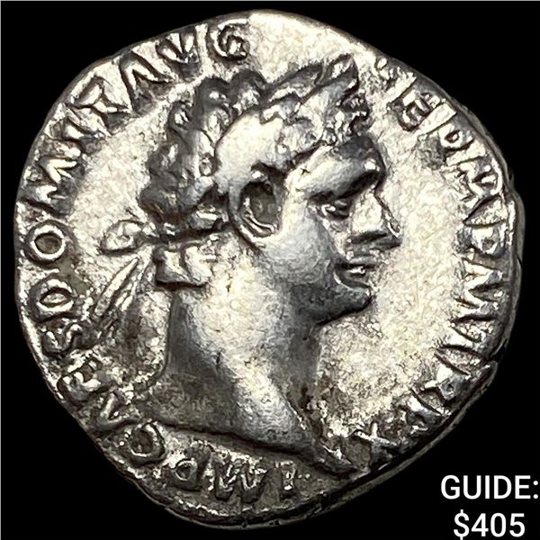 Roman Domitian 81-96 AD Silver Denarius CLOSELY UNCIRCULATED