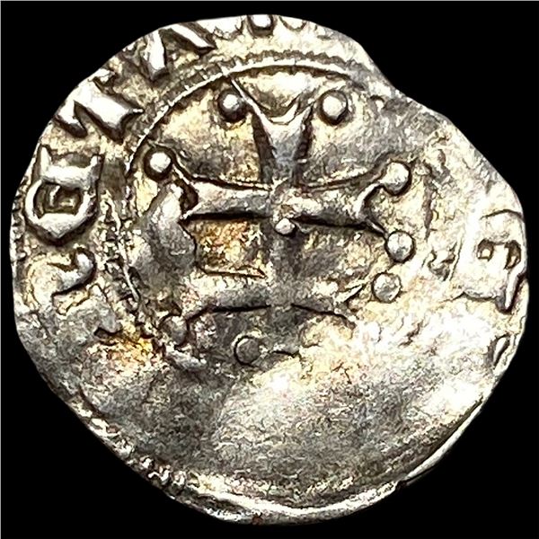 1382-1395 Hungary Mary Silver Denier CLOSELY UNCIRCULATED