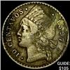 1897 Dominican Rep Silver 10 Centiaos NEARLY UNCIRCULATED