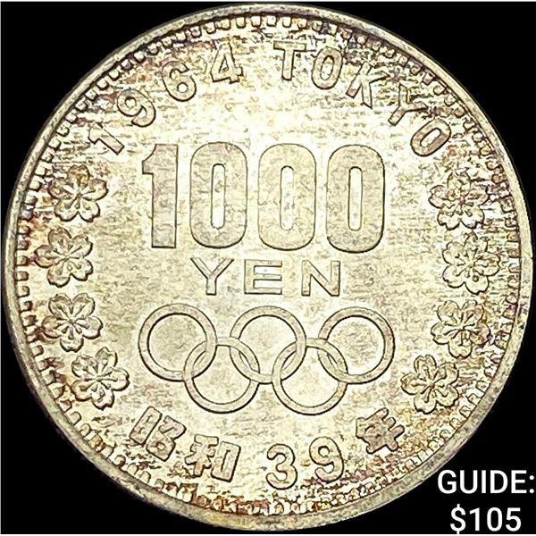 1964 Japan Silver 1000 Yen UNCIRCULATED