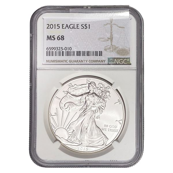 2015 Silver Eagle NGC MS68