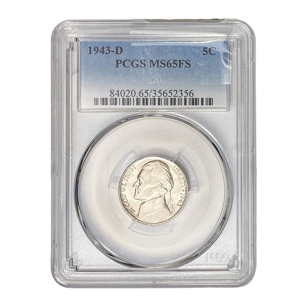 1943-D Jefferson Nickel PCGS MS65 FS