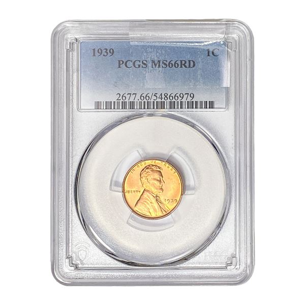 1939 Wheat Cent PCGS MS66 RD