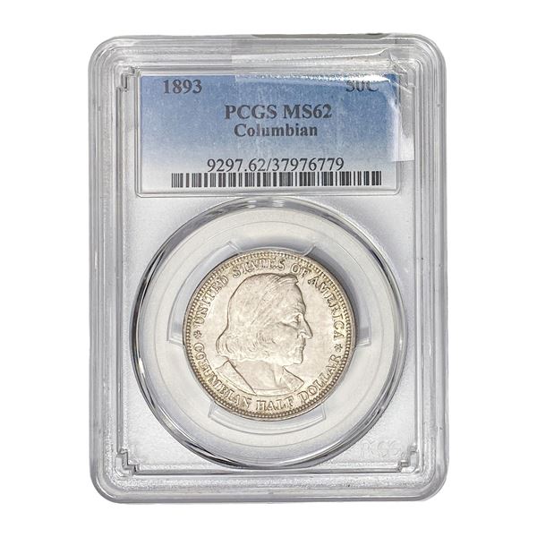 1893 Columbian Expo Half Dollar PCGS MS62