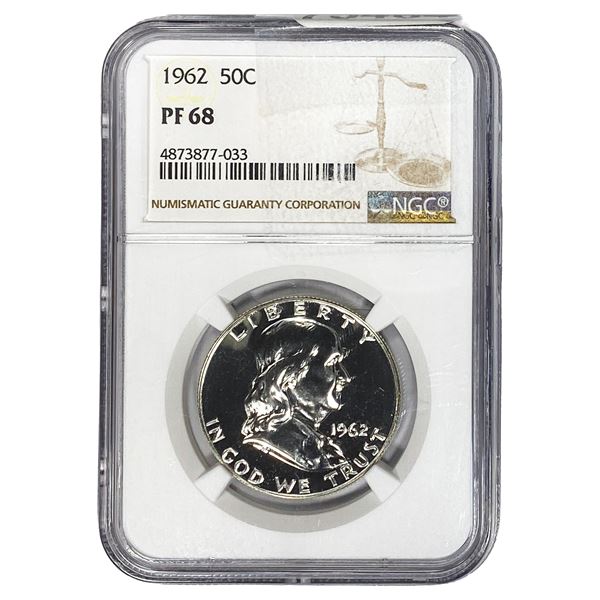 1962 Franklin Half Dollar NGC PF68