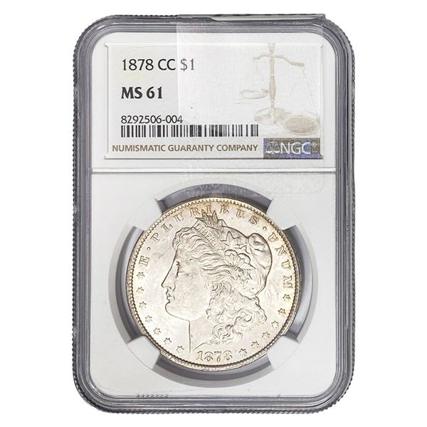1878-CC Morgan Silver Dollar NGC MS61