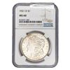 Image 1 : 1921-D Morgan Silver Dollar NGC MS60