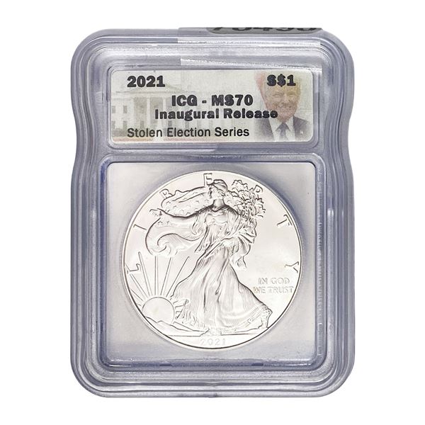 2021 Silver Eagle ICG MS70