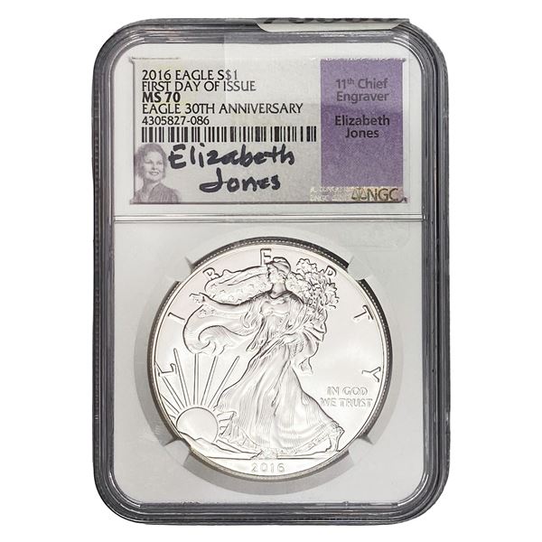 2016 Silver Eagle NGC MS70